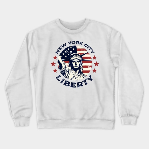 New York City Liberty Crewneck Sweatshirt by Yopi